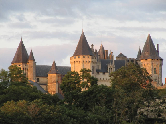 Château de Saumur au crépuscule