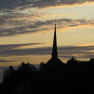 Église de Saumur à l'aube