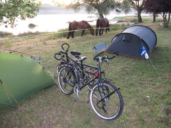 Camping de Gien au petit matin