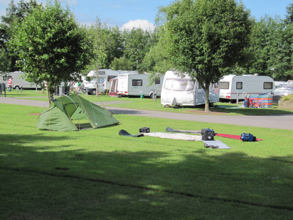 Séchage du matériel au camping à Dungarvan