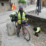 Un cycliste Galicien qui voyage avec son chien...