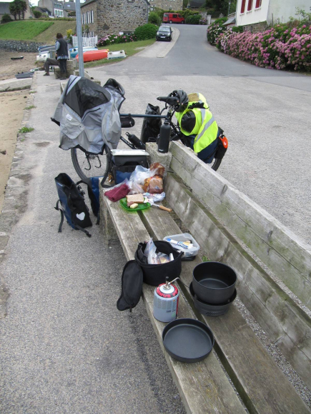 Déjeuner à Landévennec