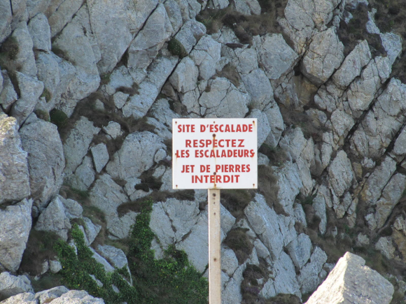 Site d'escalade à la pointe de Pen-Hir