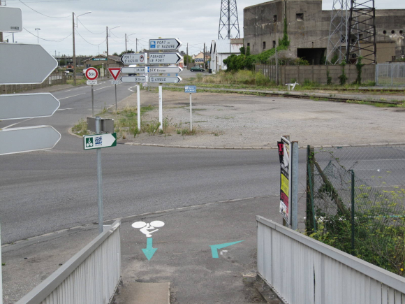 Direction le pont de Saint-Nazaire