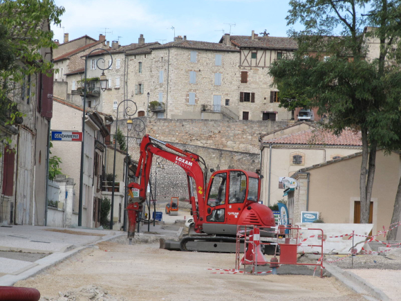 Travaux sur la D964 à Castelnau-de-Montmiral