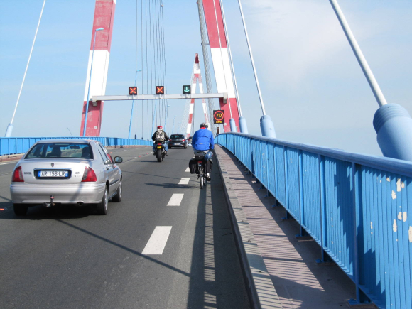 Traversée du pont de Saint-Nazaire