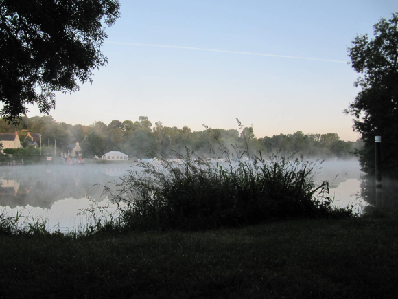 Brume du matin sur la Mayenne