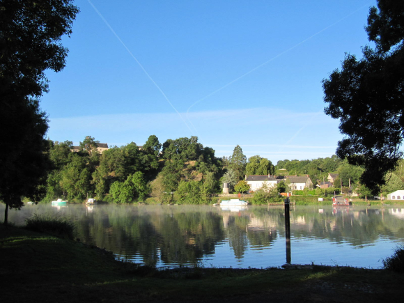 Départ sous un beau soleil