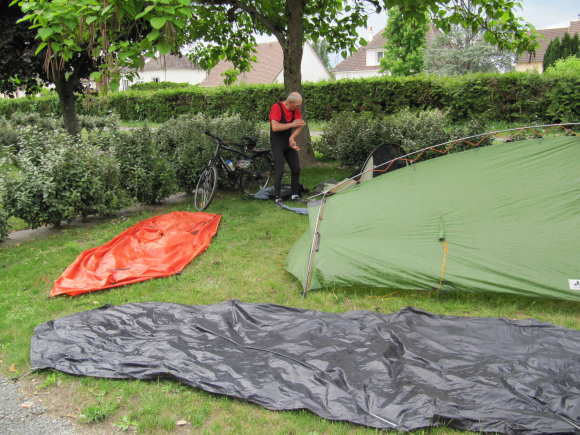 Séchage des tentes...