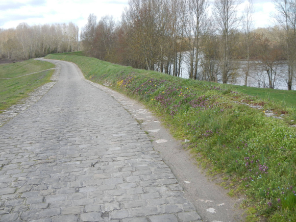 Voie romaine pavée, Villandry